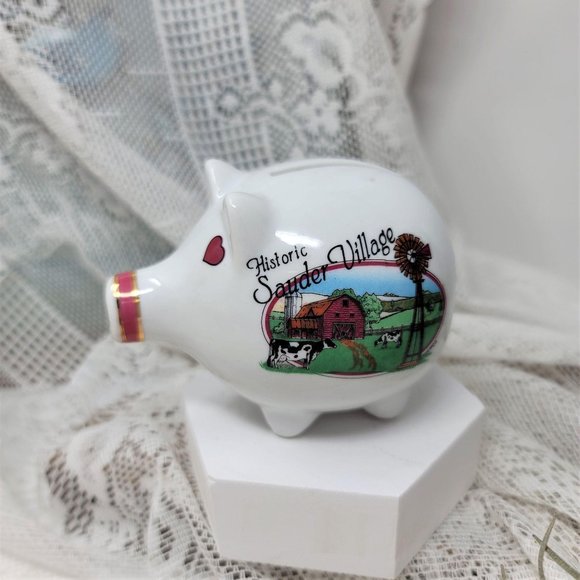 Souvenir Piggy Bank Sauder Village - Picture 7 of 9